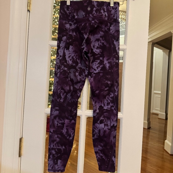 RAINIER HIGH RISE LEGGING TIGHT, SIZE XS, PURPLE FLORAL - Picture 2 of 2